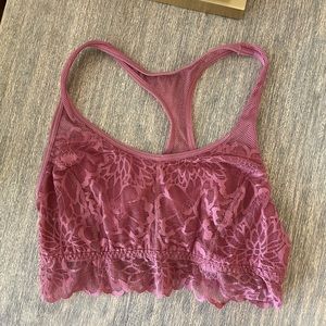 Victoria Secret PINK Pink Mesh/Lace Bralette (XS)